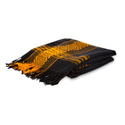 Black & Gold Striped Kikoy Scarf/Wrap