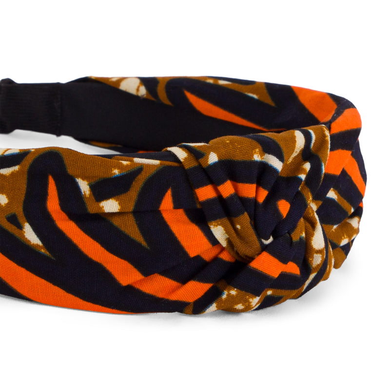 NANA | Orange Ankara Alice Headband