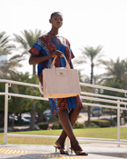 ZVESE | Creamy Beige Travel Tote Bag