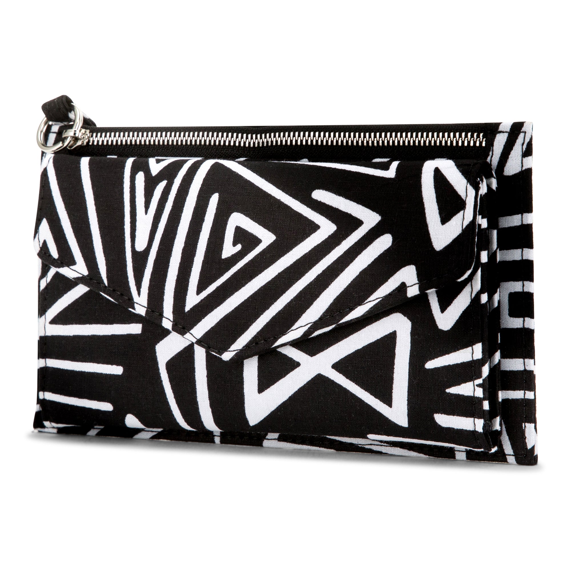 DEKA | Black & White Ankara Wallet