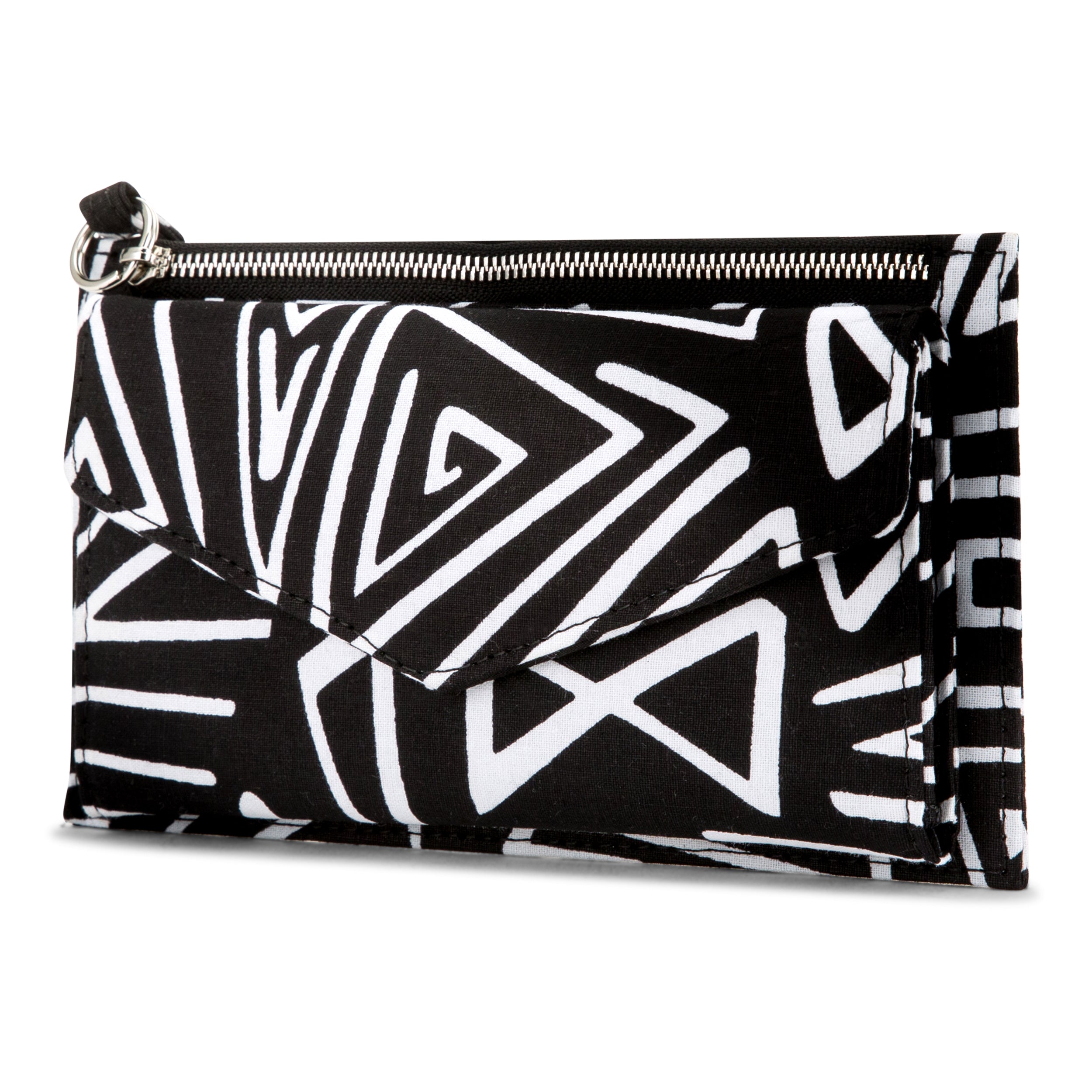 DEKA | Black & White Ankara Wallet