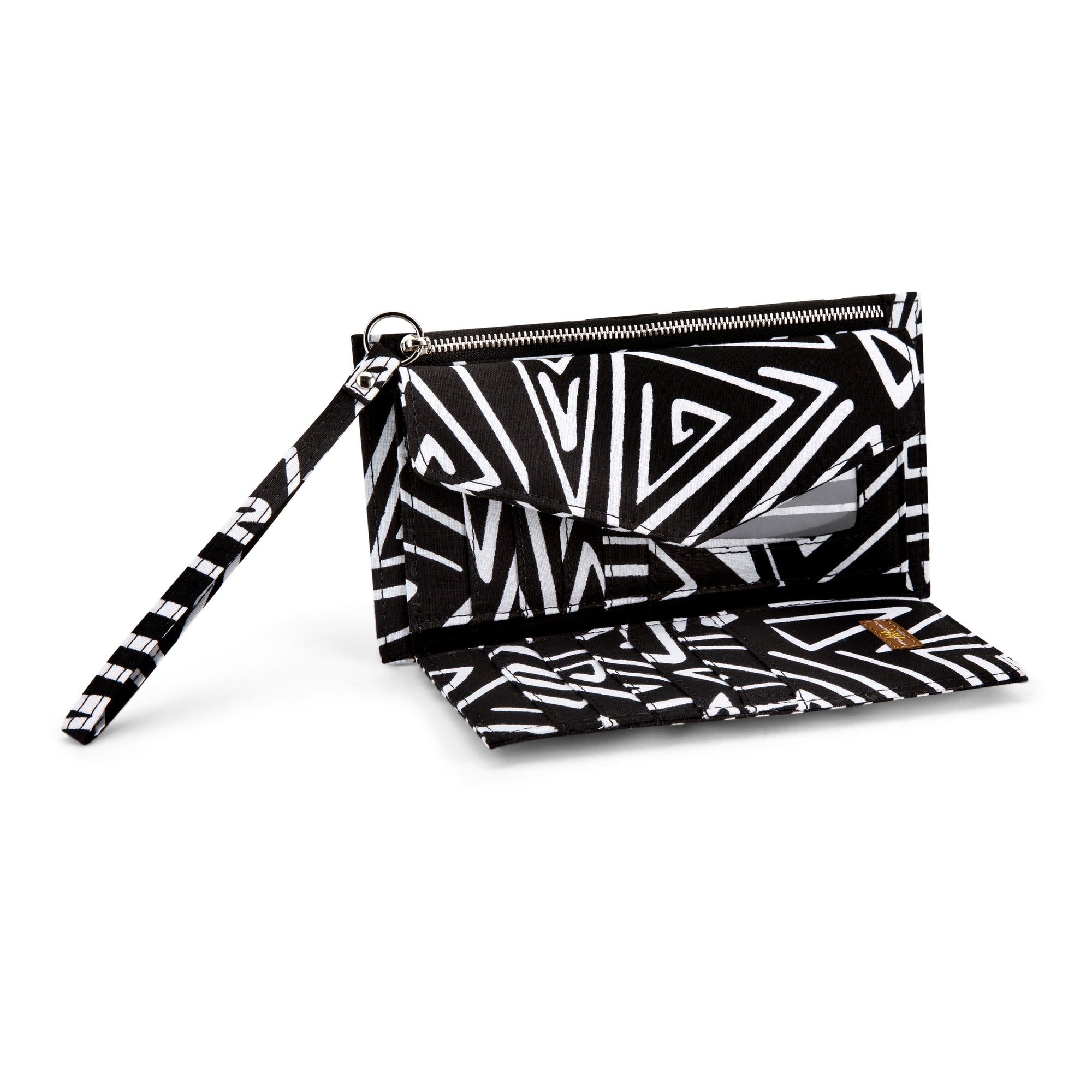 DEKA | Black & White Ankara Wallet