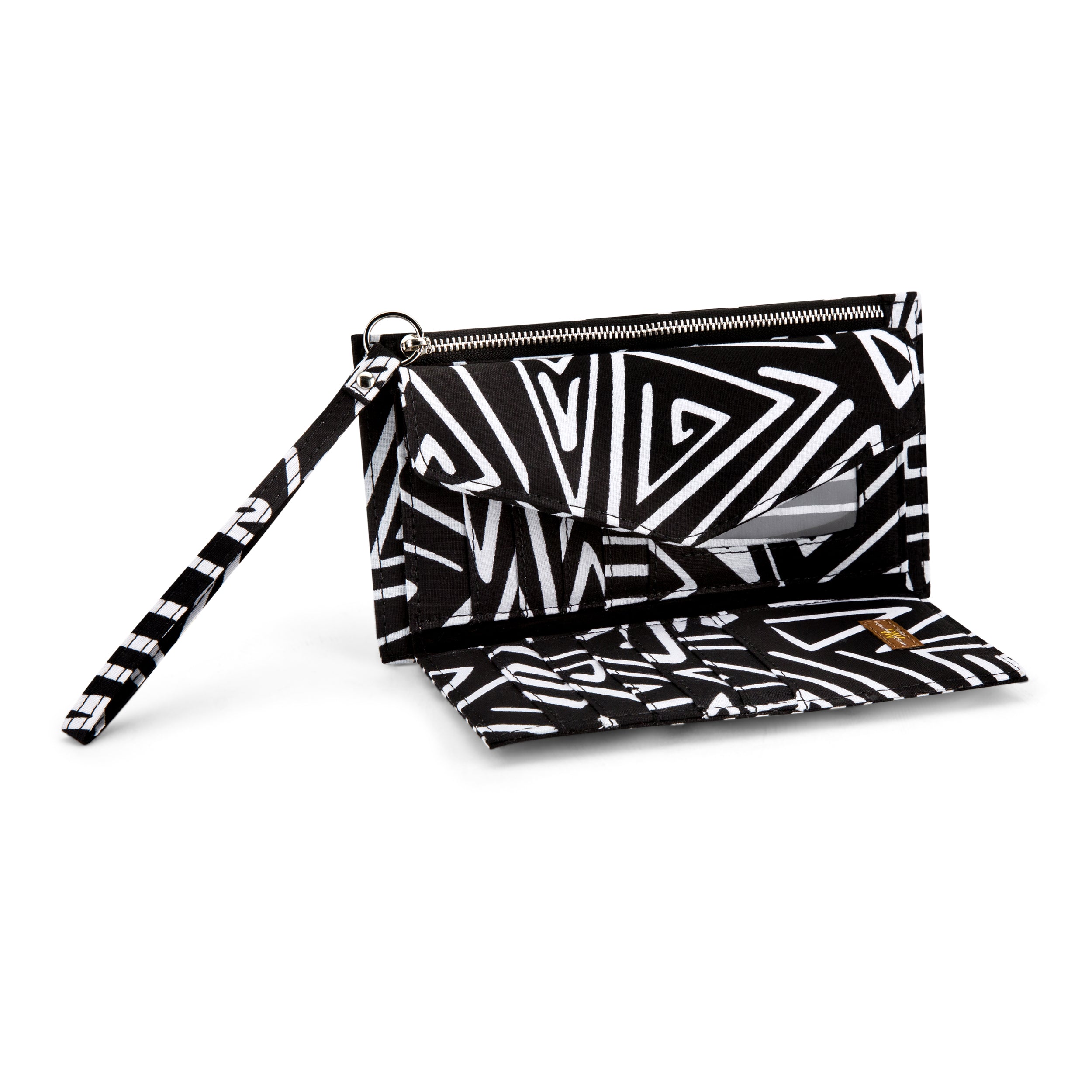 DEKA | Black & White Ankara Wallet