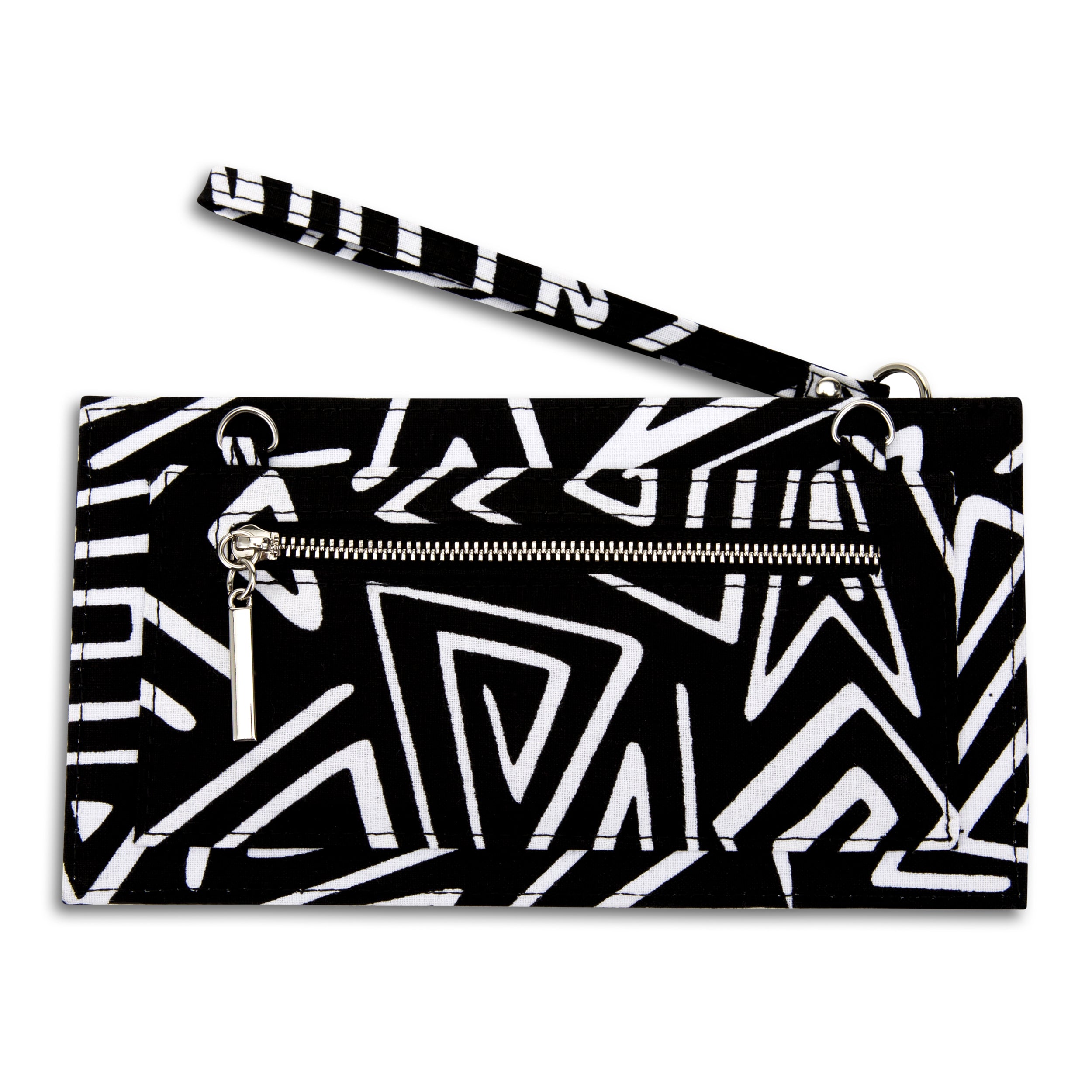 DEKA | Black & White Ankara Wallet