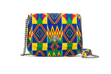 THEMBEKA | Blue Kente Style Ankara Crossbody Bag