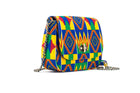 THEMBEKA | Blue Kente Style Ankara Crossbody Bag