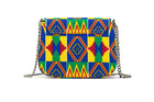 THEMBEKA | Blue Kente Style Ankara Crossbody Bag