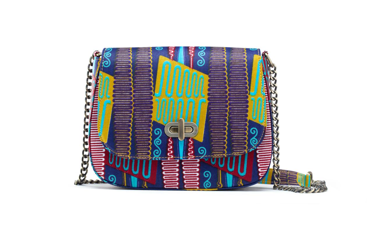 THEMBEKA | Purple Ankara Crossbody Bag