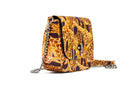 THEMBEKA | Brown Giraffe-Print Ankara Crossbody Bag