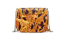 THEMBEKA | Brown Giraffe-Print Ankara Crossbody Bag