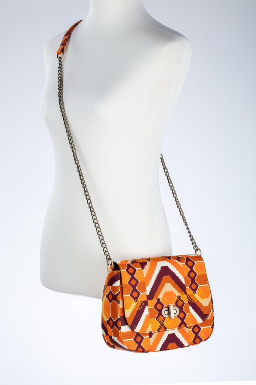 THEMBEKA | Amber Ankara Crossbody Bag