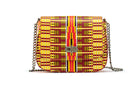 THEMBEKA | Yellow Snakeskin-Print Ankara Crossbody Bag