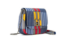 THEMBEKA | Blue Kente Style Ankara Crossbody Bag