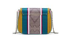 THEMBEKA | Teal Kente Style Ankara Crossbody Bag