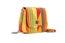 THEMBEKA | Orange Kente Style Ankara Crossbody Bag