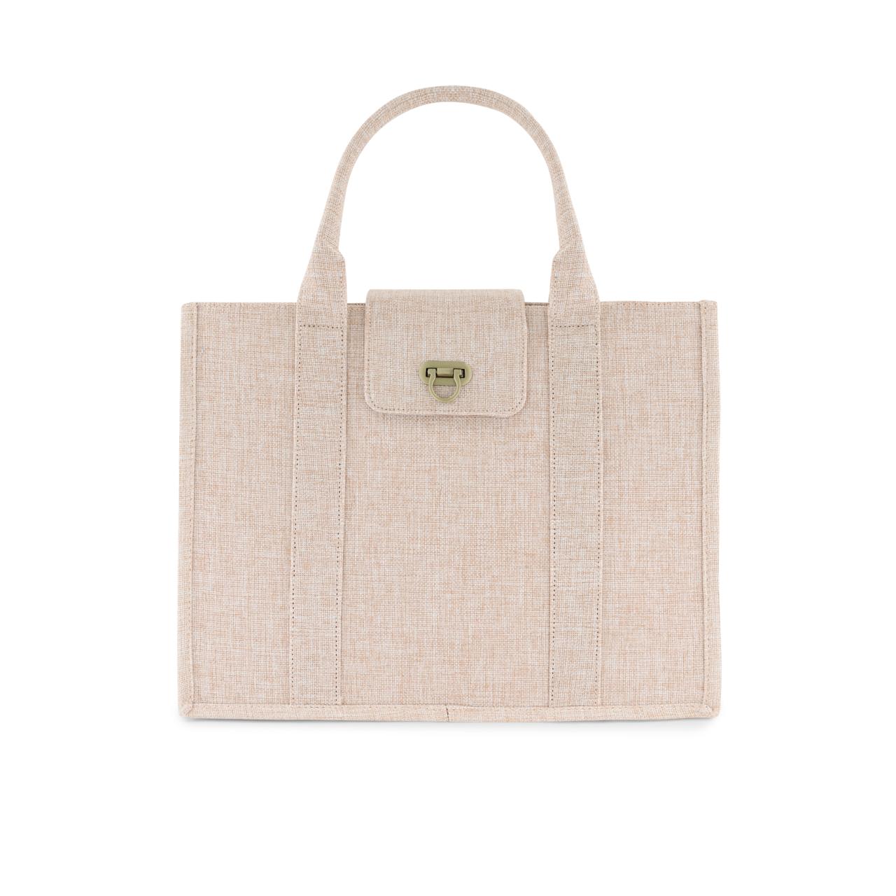 ZVESE | Creamy Beige Travel Tote Bag
