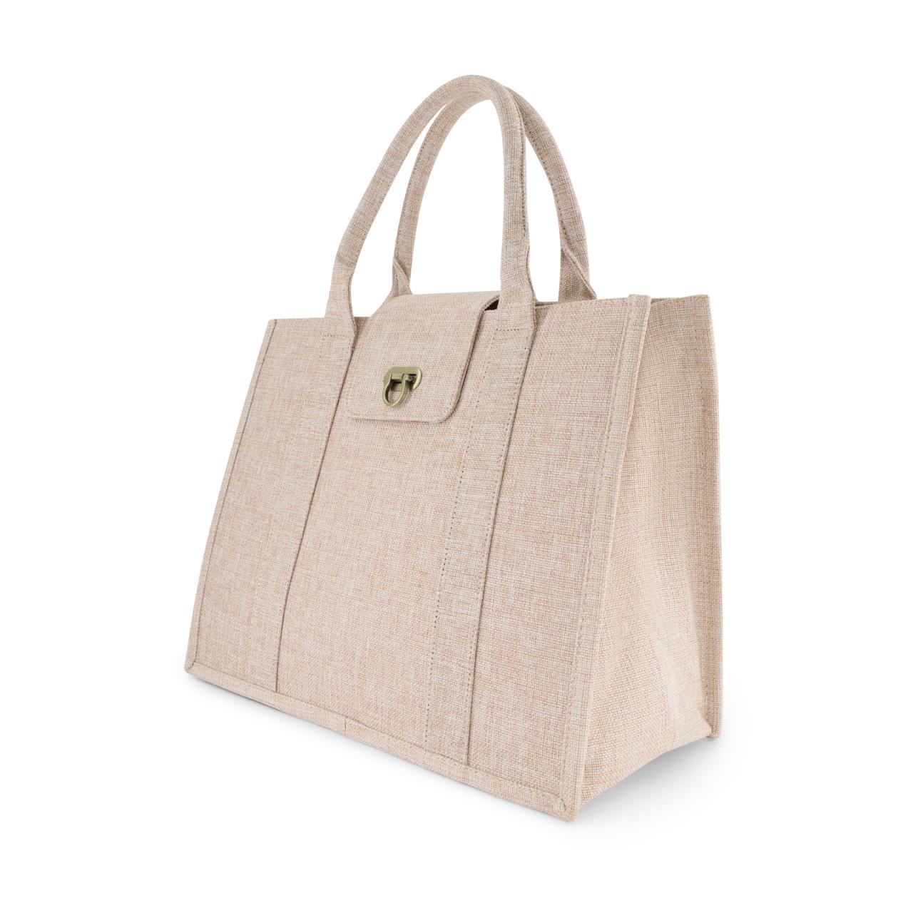 ZVESE | Creamy Beige Travel Tote Bag
