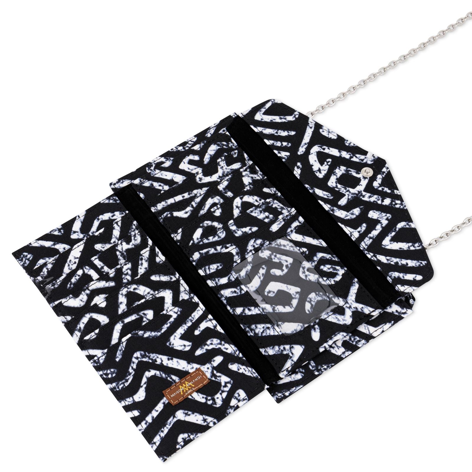 DEKA | Black & White Ankara Wallet