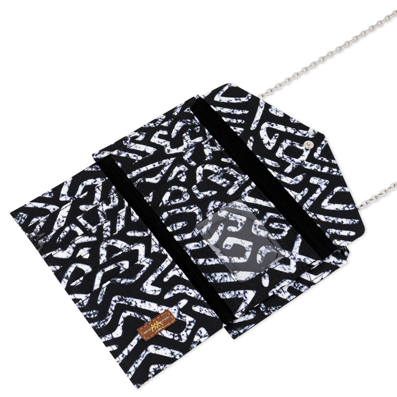 DEKA | Black & White Ankara Wallet
