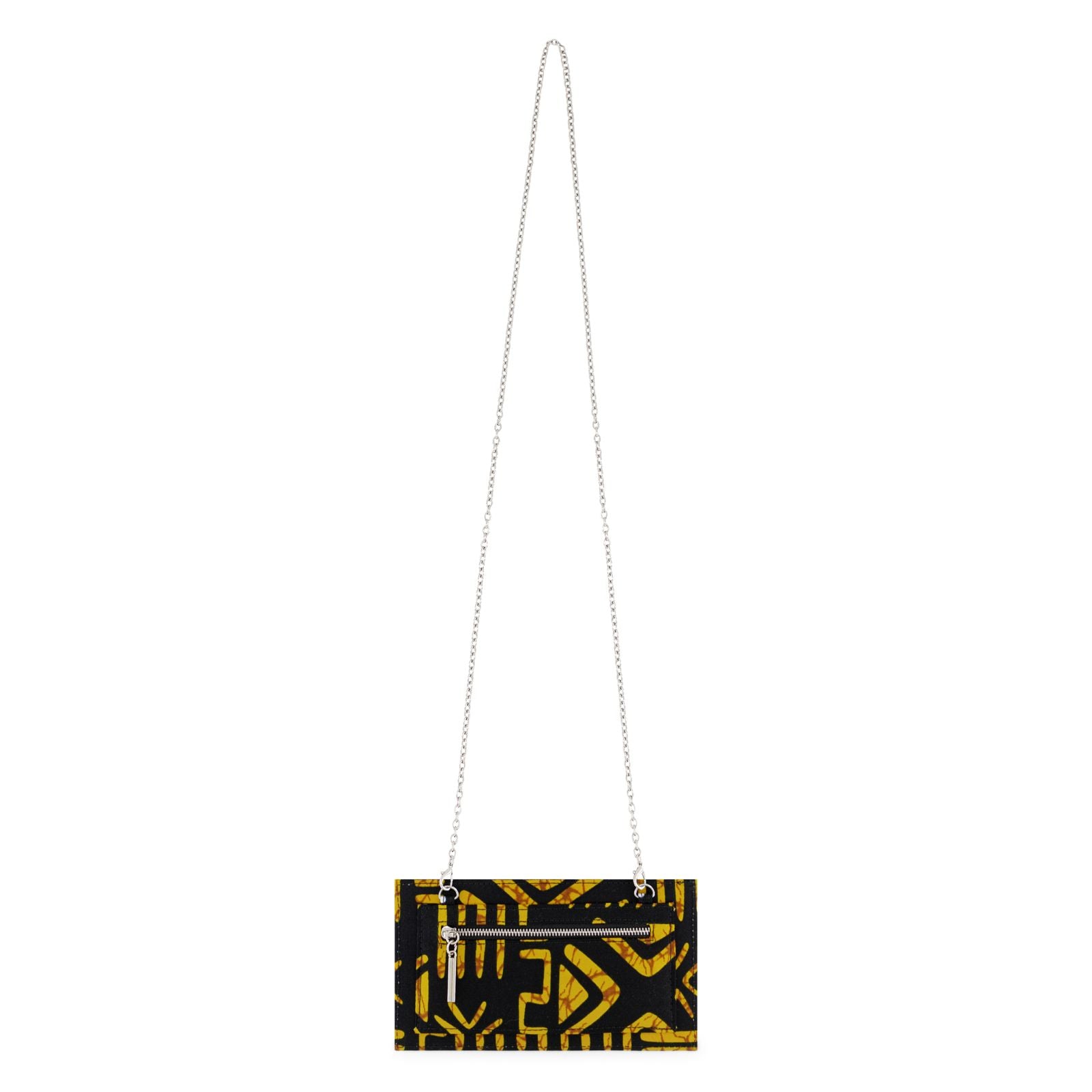 DEKA | Black & Yellow Ankara Wallet