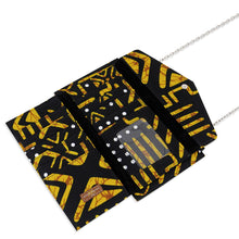 DEKA | Black & Yellow Ankara Wallet