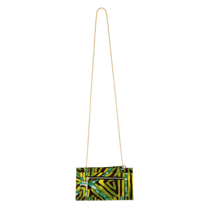 DEKA | Green Multicolour Ankara Wallet